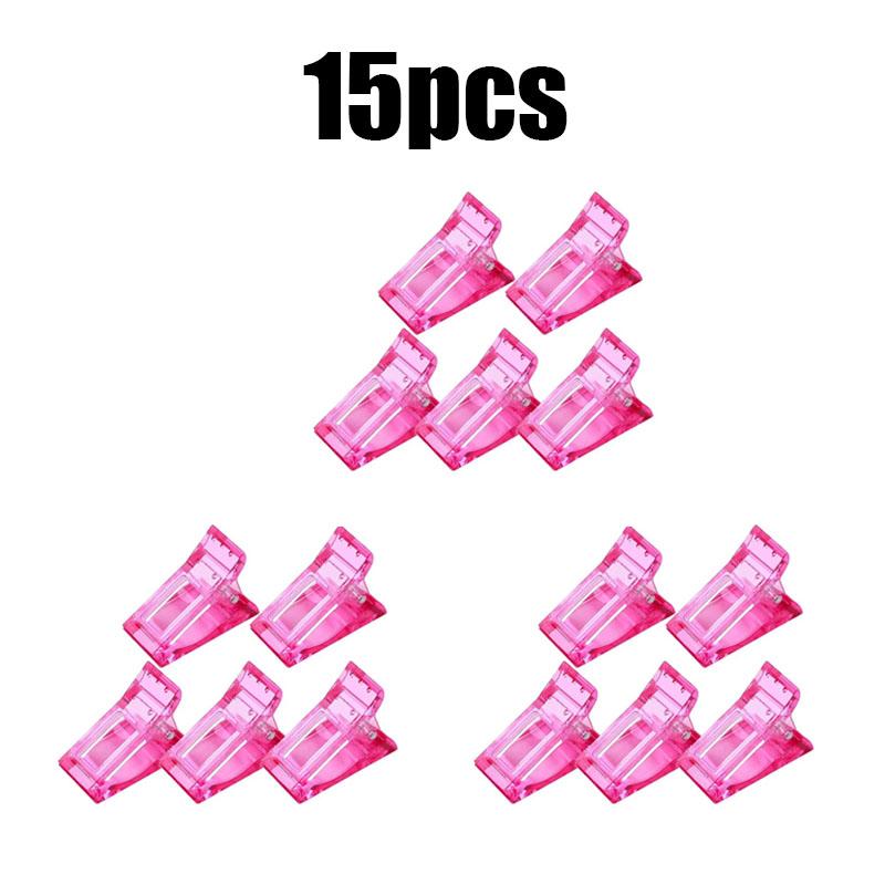 5/10/15pcs Nail Clips Acrylic Extension Forms Nail Quick Fingernail Extension Assistant Tools Nail Clips Nail Art Fixing Clip