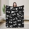 Susuwatari  Soot Sprites  Plush Blanket Students  Flannel Throw Blanket For Outdoor Soft Warm Design Quality Bedspread Gift Idea