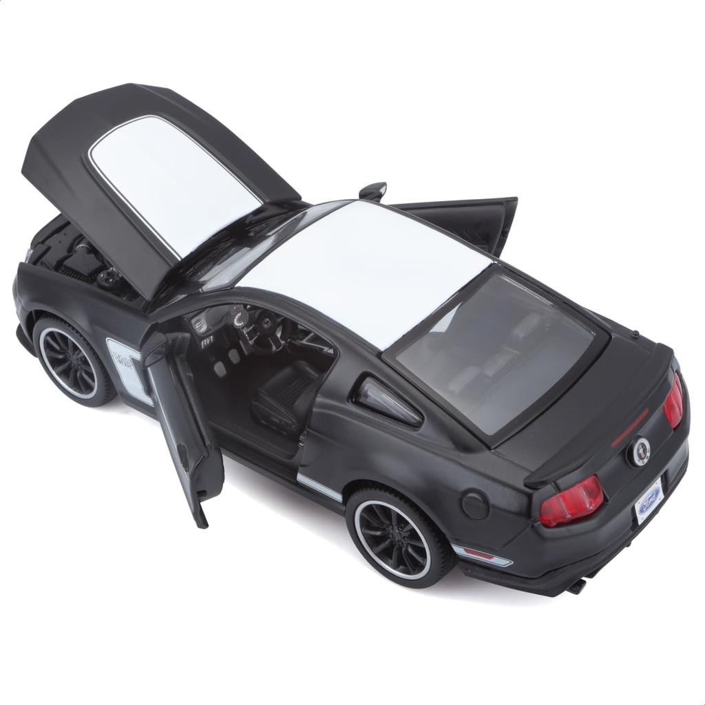 Maisto 1/24 Scale Ford Mustang Boss 302 Black / Diecast Model Car, Finished Product, 31269 BK