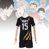 Character Haikyuu Anime Number Black Ball Suit Short Sleeve Shorts Cosplay