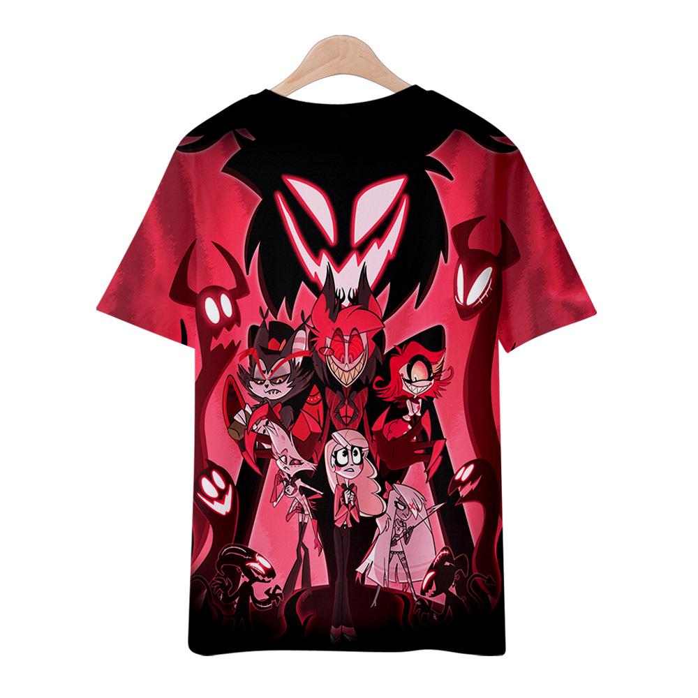 10 Colors Summer Fashion Women/Men's Casual Anime Hazbin Hotel Printed Cosplay Short Sleeve T-shirts