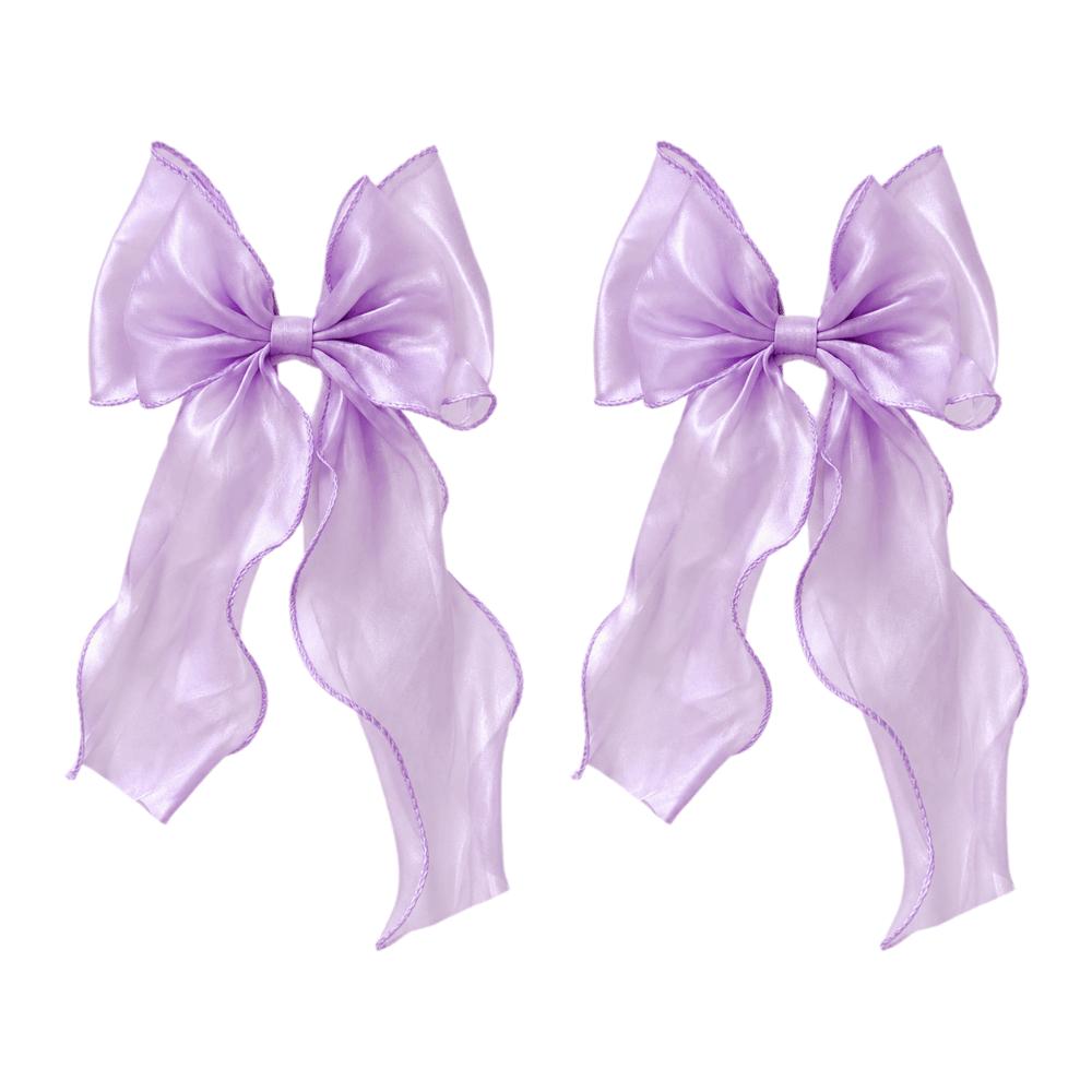 2PCS Non Drilled Curtain Clips Home Decor Curtain Tieback Romantic Bow Curtain Tie Home Decor