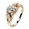 Fashion Unique Design Statement Ring for Finger with Intricate Detailing and Clear Gemstone Accent Elegant Band for Daily Wear and Special Occasions