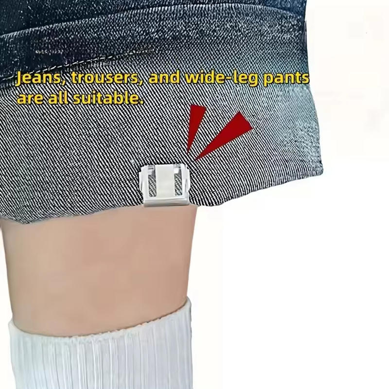 10pcs/Set Invisible Leg Shortening Clip Non-slip Fixed Pants Edge Clip for Anti-drag Pants Hem Fixing Device Seam-free Hidden