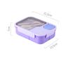 Lunchbox für Kinder, mikrowellengeeignet, Bento-Box mit Geschirr, Snackbox für die Schule, tragbare Lunchbox, Vorratsbehälter für Lebensmittel