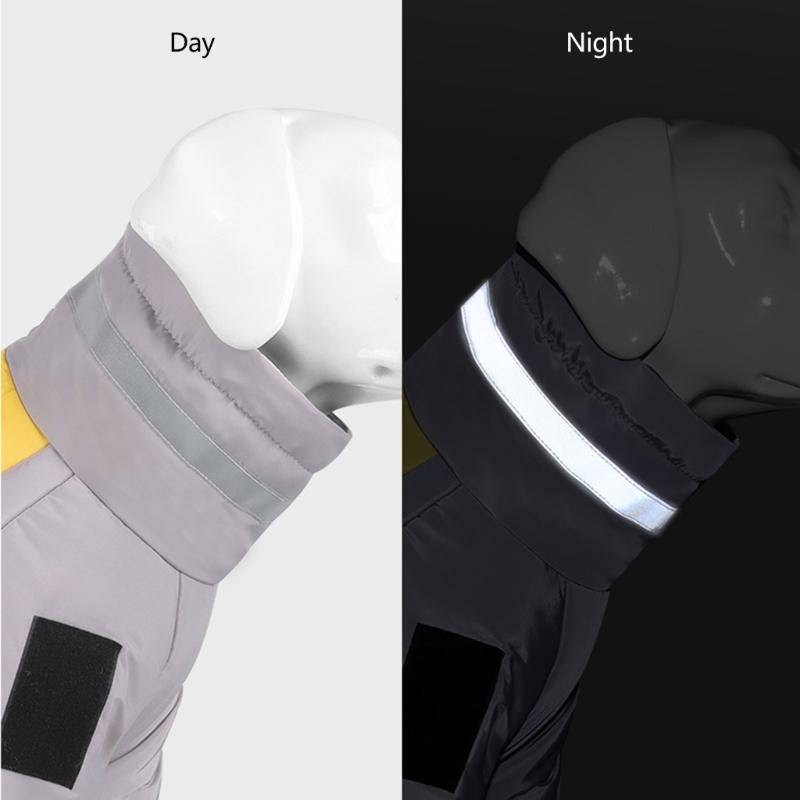 Dog Winter Coat Cosy Reflective Waterproof Dog Vest Warm Dog Clothes for Cold Weather for Medium and Large Dog