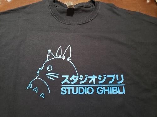 

STUDIO GHIBLI Мой сосед Тоторо Синяя аниме футболка 2XL