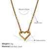 Vacation Wind Ocean Theme DIY Pendant Necklace Stainless Steel Gold Plated Fashion Versatile Jewelry Women