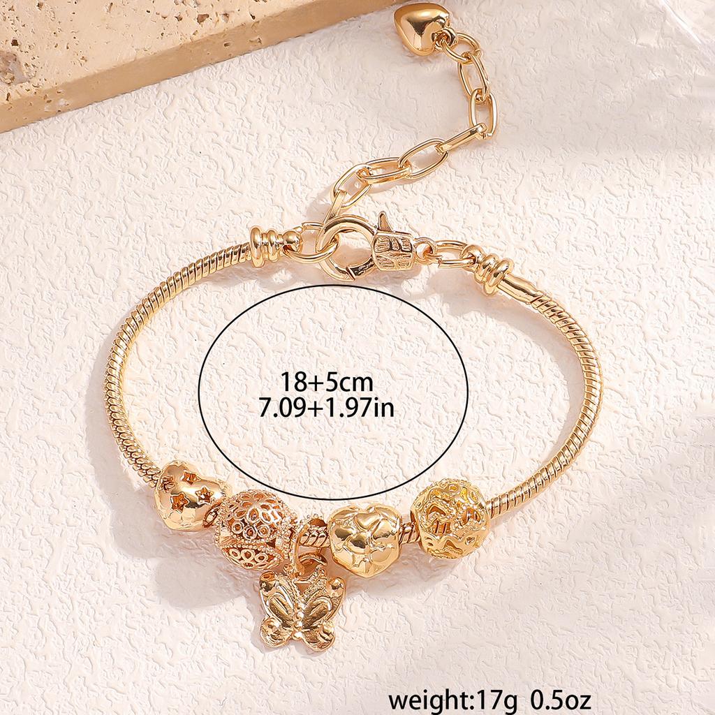 1PC Women's Fashion Pan Family Multi Element Butterfly Beaded Bracelet Date Travel Banquet Party Holiday Dressing Gift