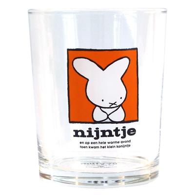 Dick Bruna 70th Anniversary Glass Made In 420131 "Miffy" Tumbler, Approx. 220ml, Red, Japan,