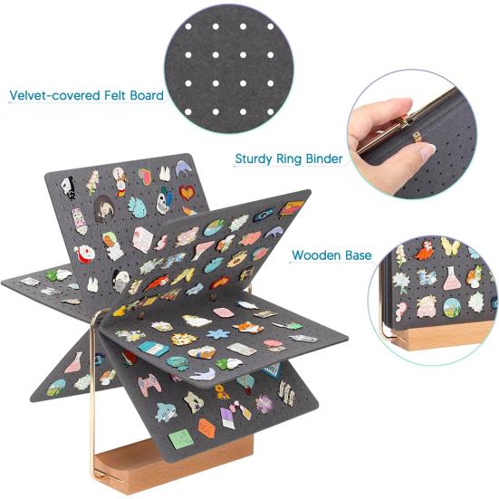 Pin Organizer Collection Brooch Pin Holder Display Storage Calendar 6 Pages