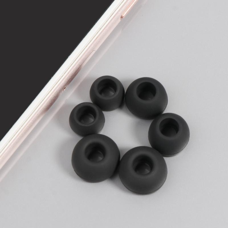 Earbud Tips Soft Silicone Earbuds Replacement Tips for in-Ear Headphones(Inner Hole 4.5mm Earphones) ,12 Pieces
