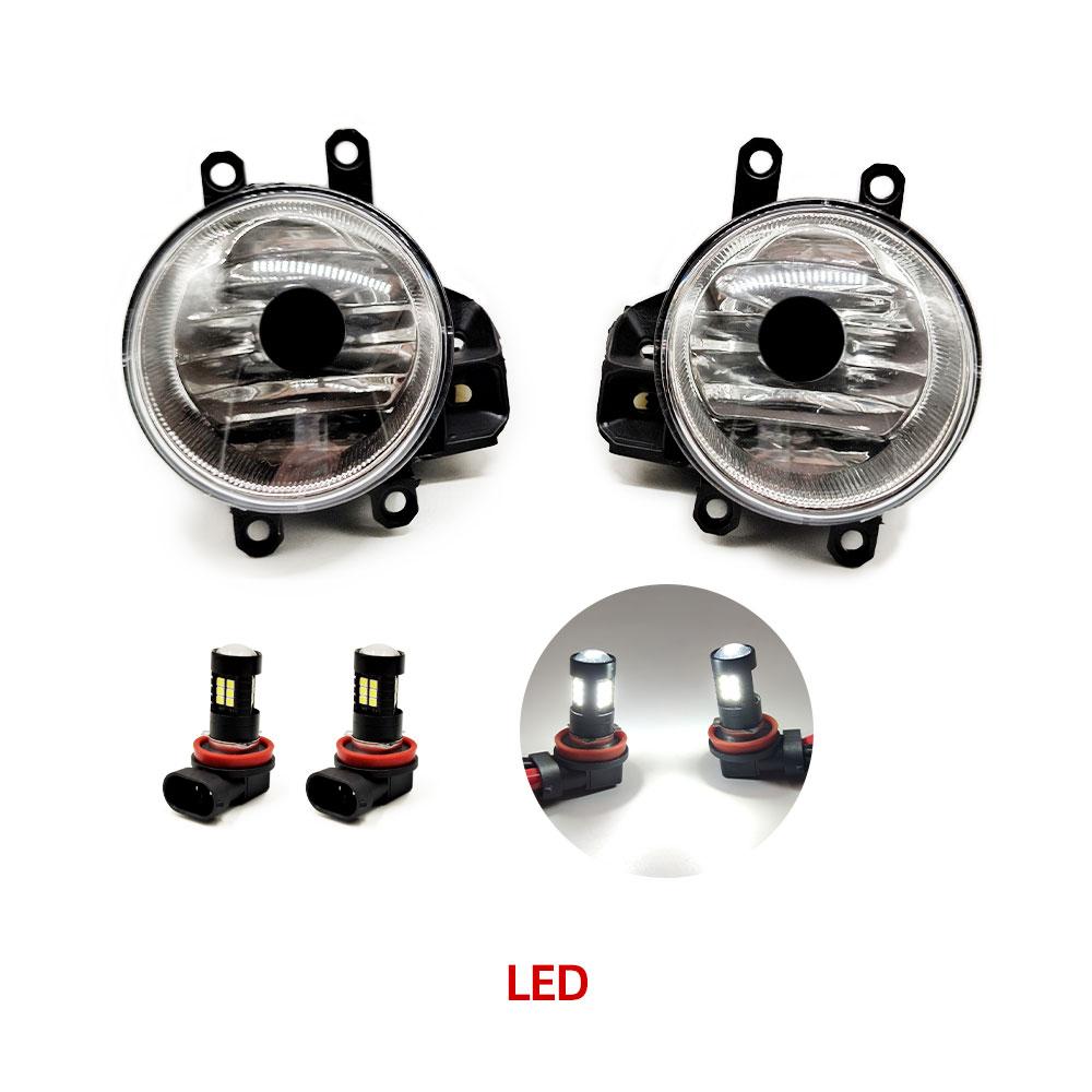 Car LED Fog Light For Toyota RAV4 2016 2017 2018 Headlight Fog Lamp Cable Switch Grille Cover Halogen Foglights Frame