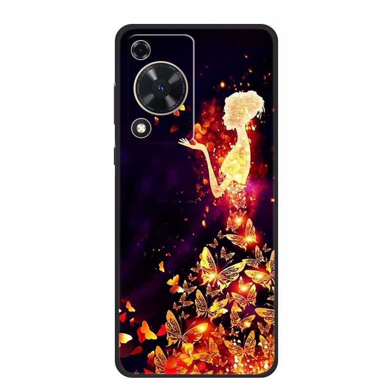 Coque For Huawei Nova Y72 Case Fashion Marble Black Silicone Soft Phone Cover Case For Huawei Nova Y72 Back Cover Case Y 72 Capa
