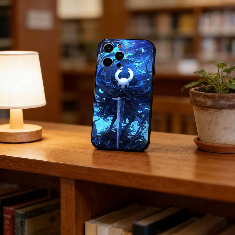 Hollow Knight Phone Case For iPhone 17, 16,15,14,13,12,11 Plus,Pro Max, Others Soft Black Cover
