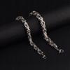 Silver Men' Bracelet THICK 18cm ROYAL Byzantine Weave