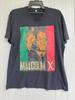 Vtg 80s Malcom X Big Graphic T Shirt
