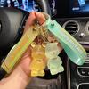 Crystal Bear Doll Keychain with Bow for Bags - Girl & Couple Pendant
