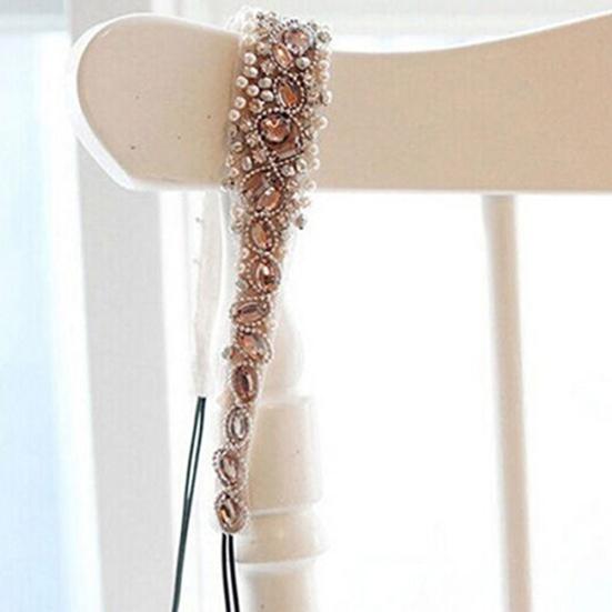Süßes Damen-Haarband aus Spitze, Kunstperlen, Strass-Kristall-Stirnband, Kopfschmuck