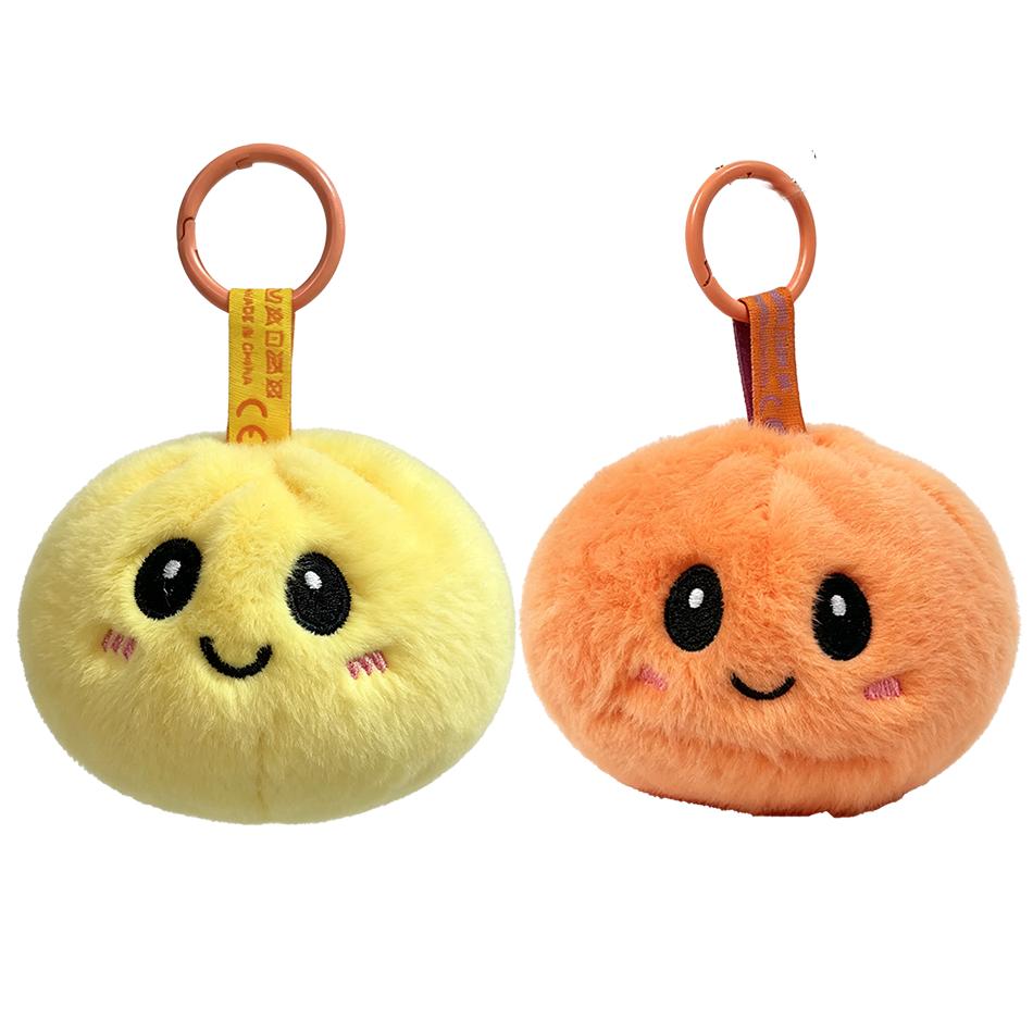 Kawaii Cute Dumpling Plush Keychain Ball Chain Cartoon Anime Kawaii Cute Bag Keychains Small Xmas Gift
