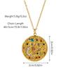 Geometric Sun Moon Pendant Women Star Necklace Titanium Steel Does Not Fade High End Personalized Fashion Temperament