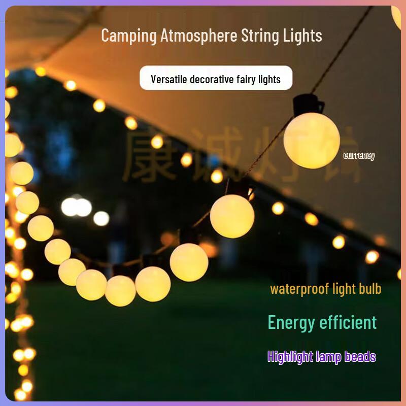 Outdoor Camping LED Globe String Lights
