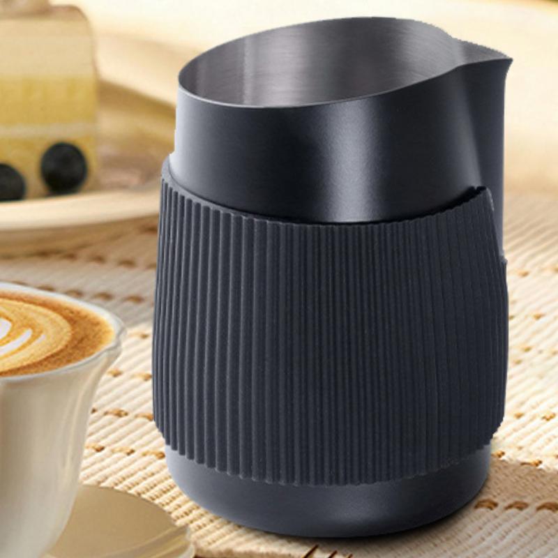 Espresso Steaming Pitcher 420ml Stainless Steel Cappuccino Coffee Steaming Pitcher Milk Frothing Jug Stainless Steel For