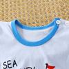 2Pcs/Set Summer Cartoon Short Sleeves Tops Shorts Outfit Set Cotton Newborn Children's Pajamas Toddler Boys Girls Baby Kids Clothes