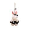 Adorable Bunny Pendant Plush Toy With Lace Accents For Kids And Teens