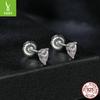 Droplet-Shaped Moissanite Stud Earrings, Simple And Classic Temperament S925 Silver Sparkling Moissanite Stud Earrings