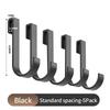 Sliding Aluminum Alloy S Hooks Detachable Hangers for Square Tube Kitchen Bathroom Rack
