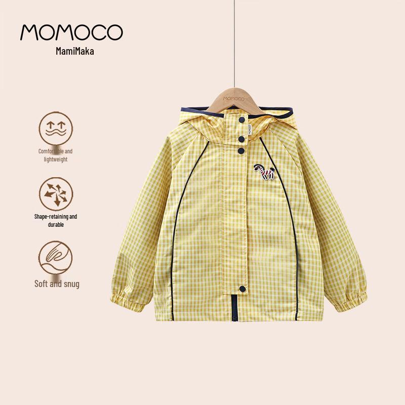 MOMOCO Boys  2025 Autumn All-Over Print Little Horse Hooded Jacket 110