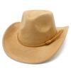 Fashion High-end Suede Men and Women Couples Curved Brim Cowboy Hat Versatile Travel Visor Vacation Jazz Hat