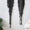 Black Macrame Wall Hanging Tapestry Sun Moon Dream Catcher Woven Handmade Home Decor