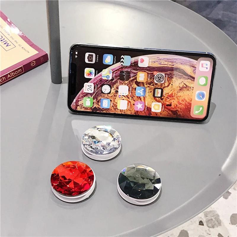 Luxuriöser, faltbarer Fingerring-Griptok-Telefonhalter mit Bling-Diamant-Motiv für iPhone, Samsung, Stützsockel, Taschengriff, Tok-Ständerhalterung