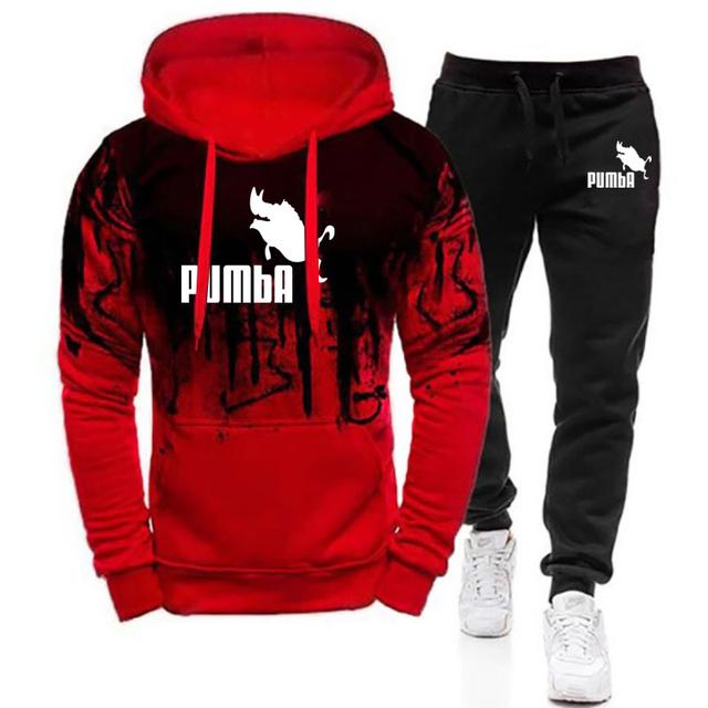 RUMAOZIA Survêtement pour homme - Survêtement de sport pour homme - Survêtement de loisirs - En coton - Oversize - Couleur unie - Sport - Fitness - Sweat à capuche pantalon long - Confortable, O