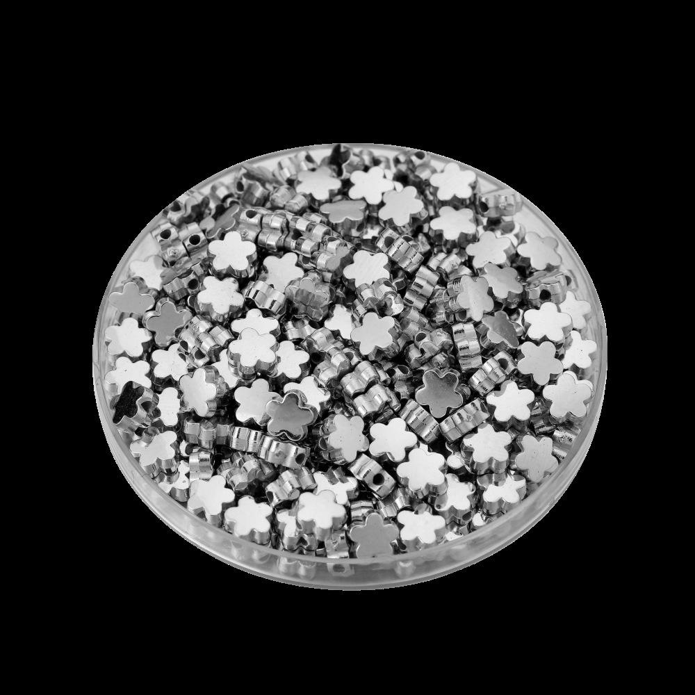 

Гальванизированные металлические бусины-разделители CCB в форме сердца, бабочки и клевера для браслетов.