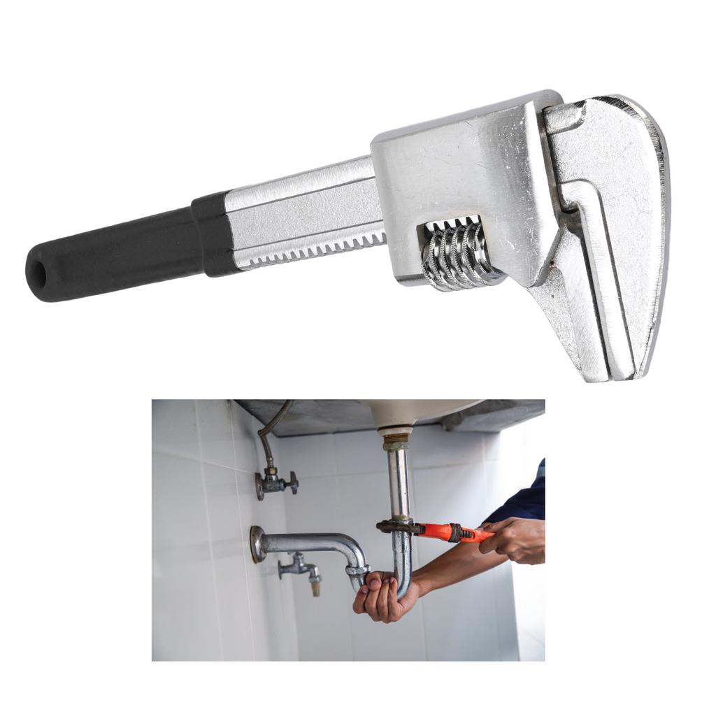 Wide Jaw Wrench Multifunctional Steel Accurate F Shaped Right Angle Wrench for Automobile Repairing