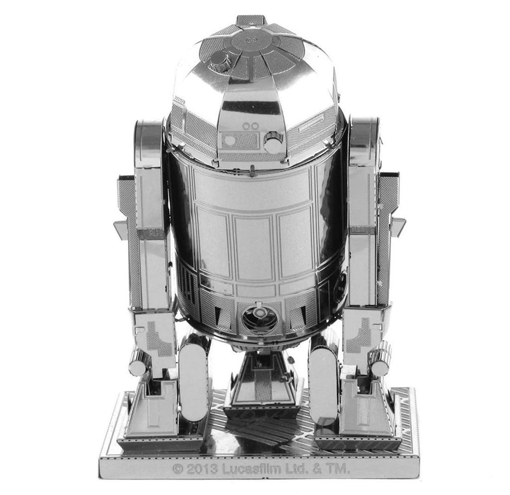 Tenyo Metallic Nano Puzzle Star Wars R2-D2 W-MN-007, Stainless Steel, No Glue Required, 0.2m Thickness, Ultra-Precision Laser Cutting, Crafts, 3D