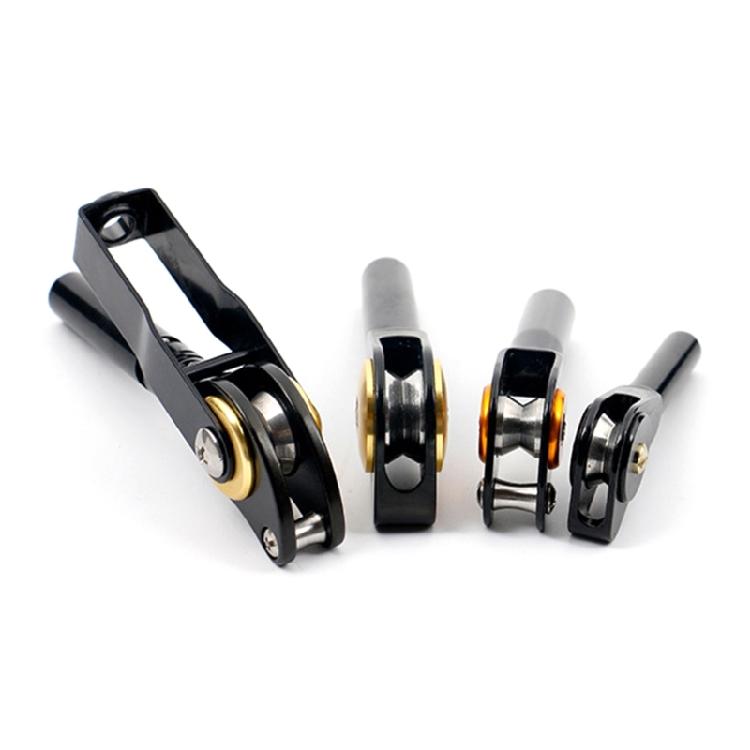Double Roller Fishing Rod Guide Tip Fishing Rod Guide Tip DIY Rod Components Guide Tip Roller Rings Rustproof Pulley