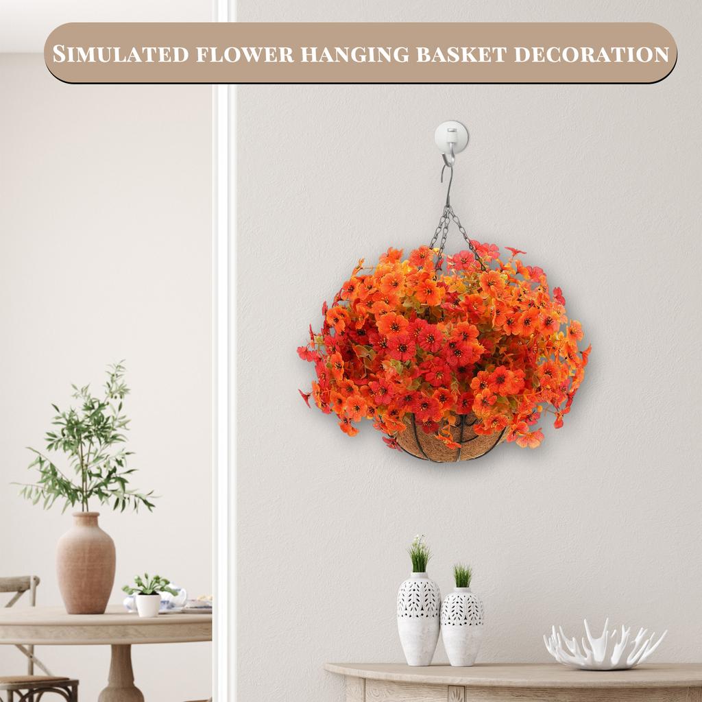 Simulated Flower Basket Decoration Flower Basket Spring Simulated Flower Decoration