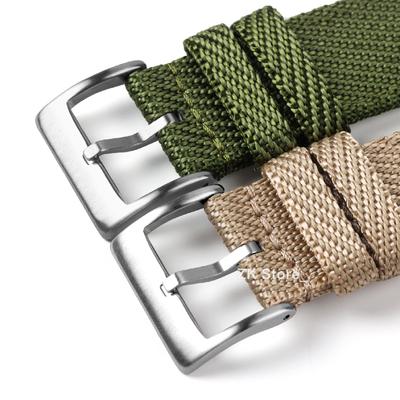 Bracelet de montre élastique en nylon 18 mm 20 mm 22 mm pour Seiko Bracelet en tissu de remplacement Accessoires de bracelet de poignet Bracelet de montre de sport