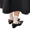Fashion NEW 2025 Pointed Toe Flat Bottomed Ballet Single Shoes Punk Style New Fashionable Women Shoes Rivet Strap Bow Handmade Shoe