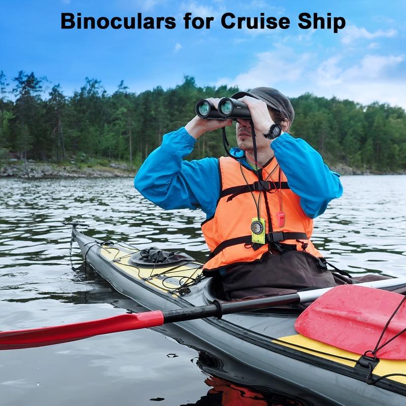 10x42 HD Nitrogen-Filled Waterproof Binoculars for Adults High Powered, Easy-to-Focus Image Stabilized Binoculars