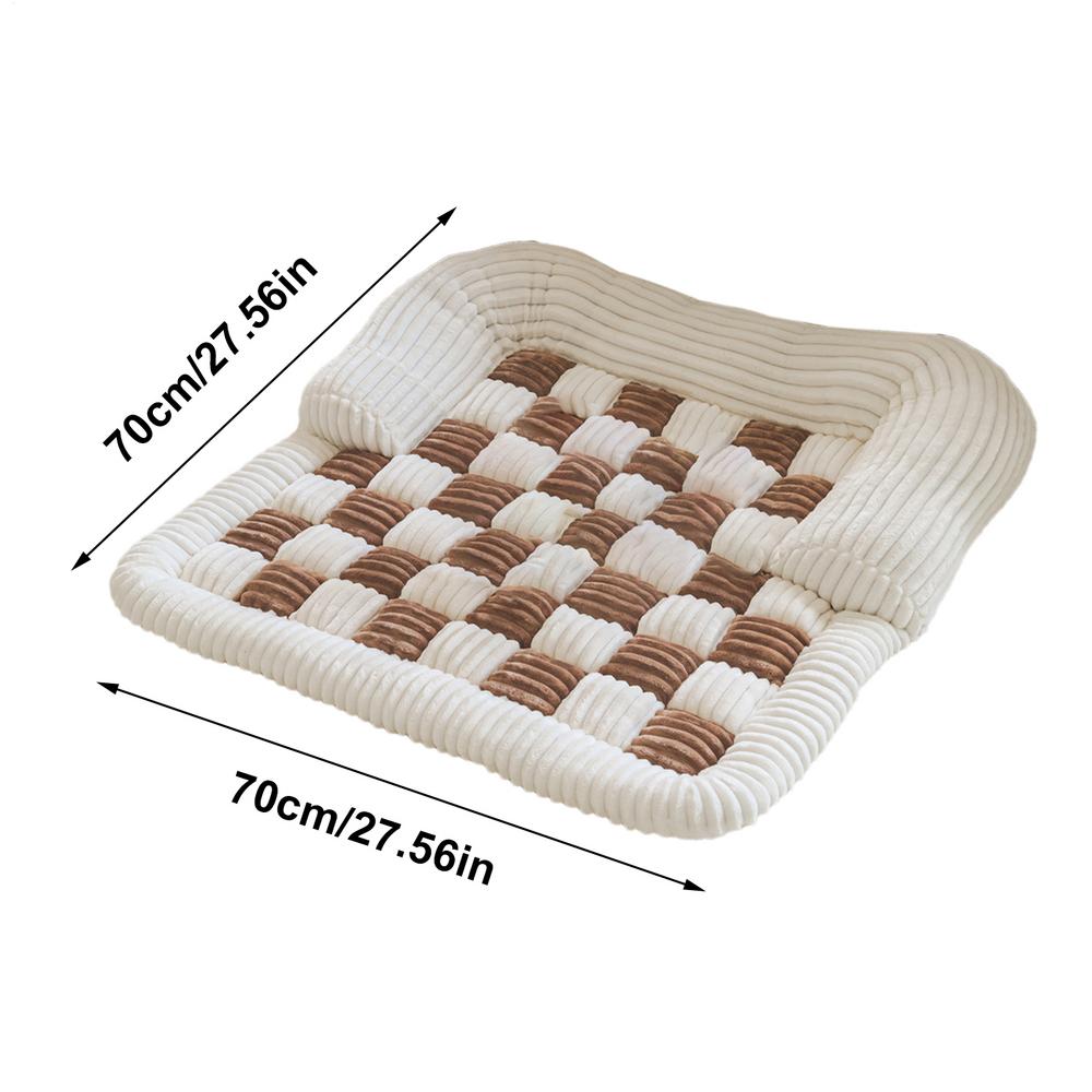 Couch Cover For Dogs Washable 27.56 Inch Square Thick Non-Slip Pad Washable Cat Couch Bed For Furniture Protection Home