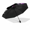 Custom Name Wednesday Theme Automatic Umbrella, Lightweight & Portable, 8 Rib, Perfect for Outdoor Travel, Birthdays, Christmas, Gifts.