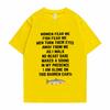 Women Fear Me Fish Fear Me Men Women Casual T-shirt Tops Tshirt Loose T-shirt Crew Oversized Fitted Soft Anime Manga Tee Clothes