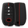 Silicone Car Key Cover Case For Toyota Land Cruiser 200 Prado Crown Tlk 200 Yaris Cross Hilux Innova Rav4 Fortuner Camry 55 50