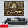 2D Luxe Black Gold Gatsby Art Deco Backdrop Roaring 20s Party Background