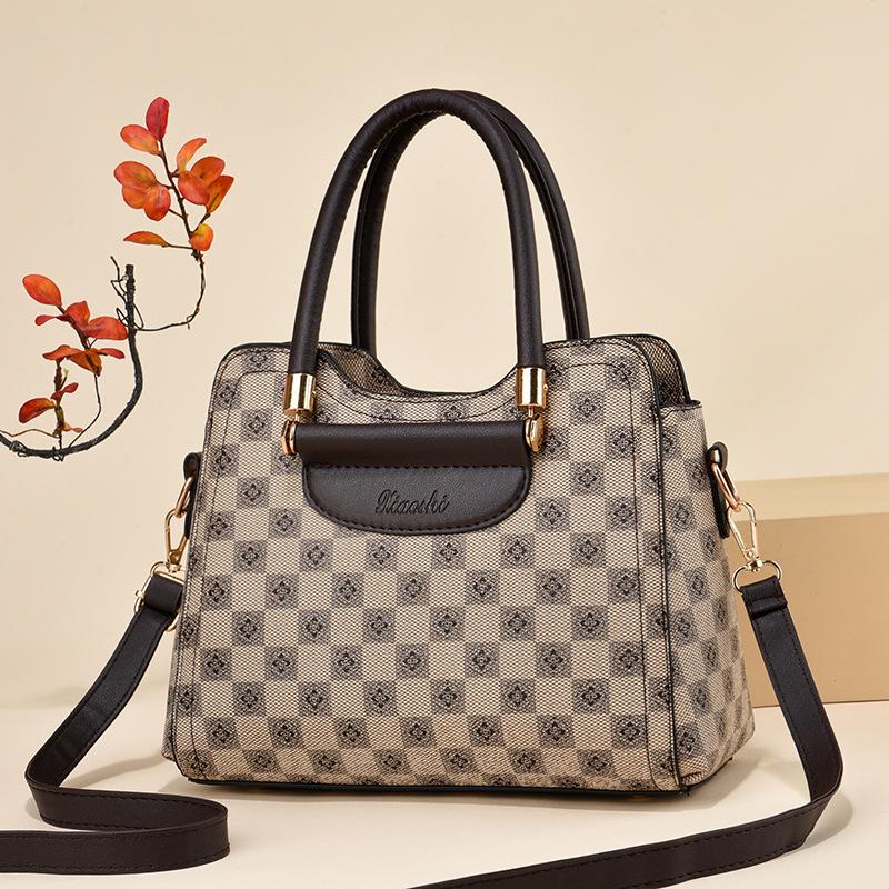 2025 Large-capacity Handbag Women's Bag Retro Versatile Shoulder Messenger Bag Texture Trend